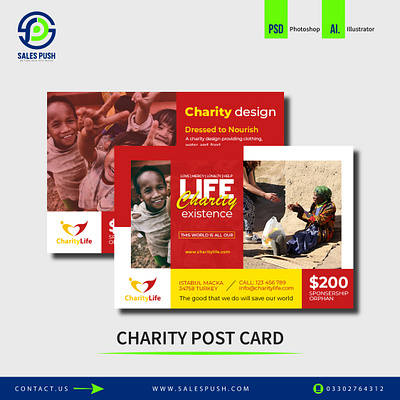 CHARITY POST CARD DESIGN app branding charity designs design graphic design illustration logo postcard ui ux vector