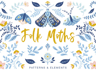 Folk Moths - patterns and elements