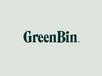 GreenBin Web App project Logo Design Concept branding camp design graphic design logo logo designer logo mark minimal typogrpahy vintage