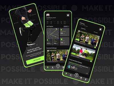 A User-Friendly Fitness App Designed by Nimble Appgenie ‍♂️ design fitness app fitness app design graphic design illustration ui ux