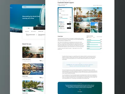 iTravel Detail Page - Web design booking daily ui detail page form homestay hotel landing page product design rating resort review travel ui ux web design
