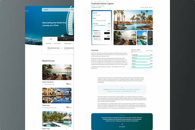 iTravel Detail Page - Web design booking daily ui detail page form homestay hotel landing page product design rating resort review travel ui ux web design