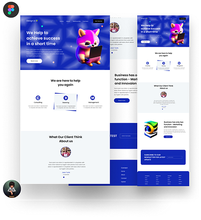 Design.io Landing Page frontenddeveloper graphic design ux web design