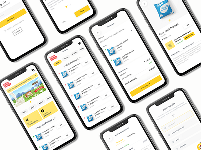 Dairy Trends branding dairy app design ecommerce app milk app