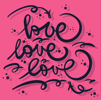 Love, love, love branding brushlettering couple design family friends graphic design illustration lettering logo love procreate sketch together typography