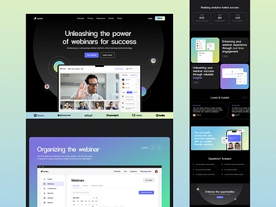 Sphere - webinar platform app branding design graphic design logo typography ui ux