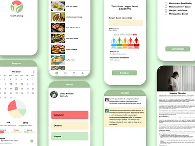 Healthy Living - Diet Plan App bangkit branding graphic design health logo ui ux