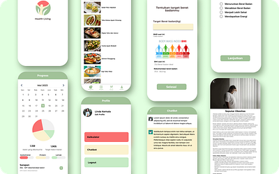 Healthy Living - Diet Plan App bangkit branding graphic design health logo ui ux