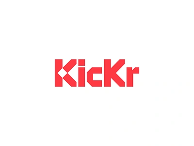 Kickr Logo Design for Online Casino apparel arcade billboard branding cards dice gambling games geometry graphic design grid lettermark logo mihai dolganiuc design play rhombus square sports betting sticker type typography text custom wordmark