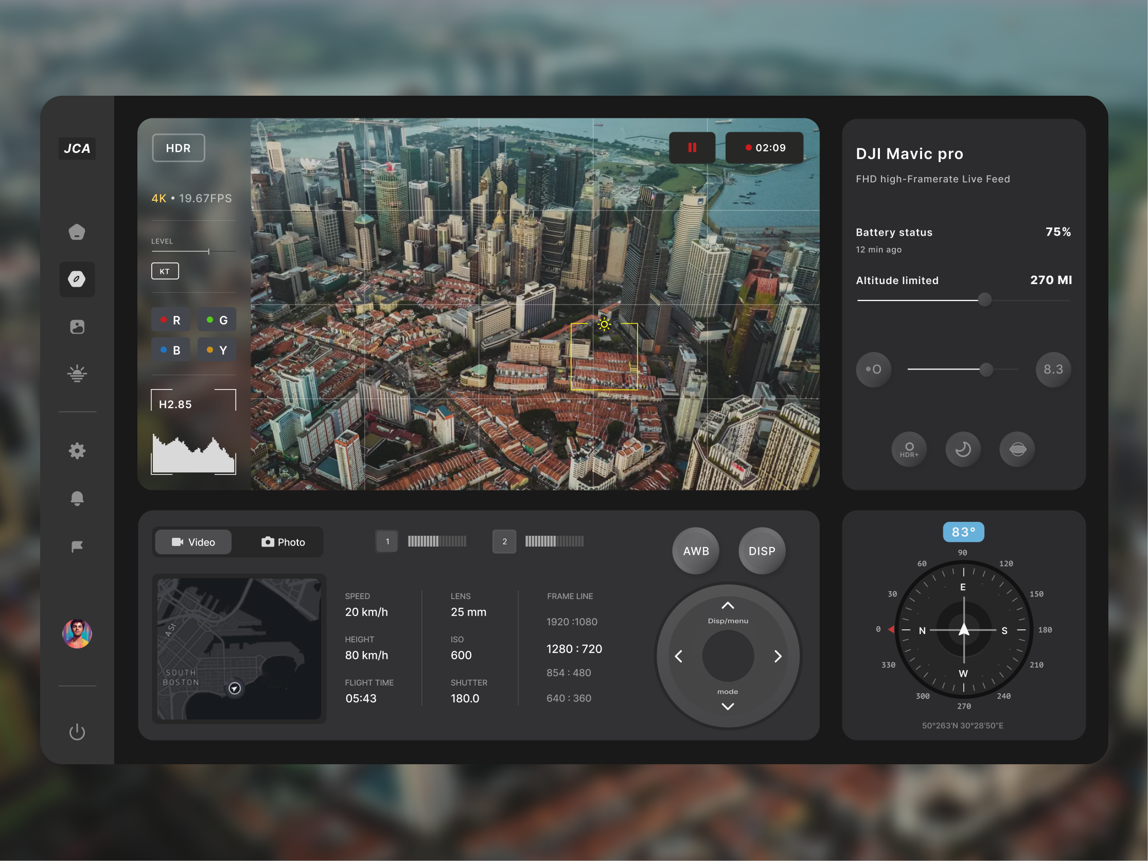 DJI Mavic Pro UI Concept By Yash Sharma On Dribbble