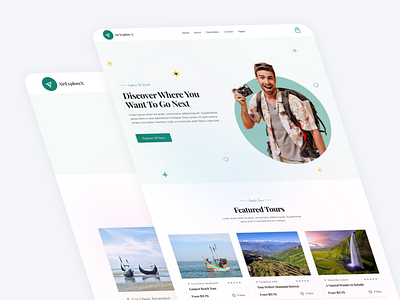 AirExploreX - Tourism Website Template agency airdokan design figma landing page design travel web travel webflow design trvel agency ui ui design ui travel ui webflow user interface design user interfce design ux web web ui webflow webflow template webuiux