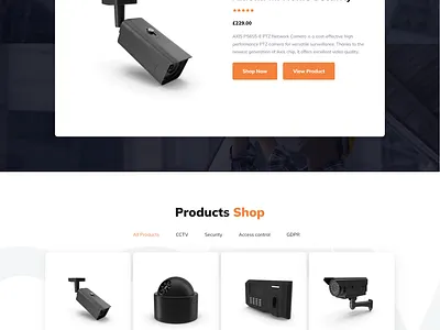 Complete a Cctv shop and security projects modern website responsive website responsive wordpress website wordpress wordpress design