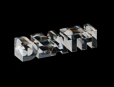 Death 3d 3d typography blender branding design illustration logo render vector wallpaper