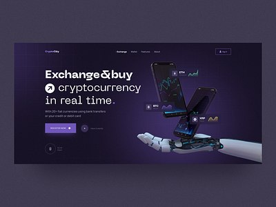 Cryptocurrency crypto cryptocurrency design graphic design landing page product design ui ux web web design website