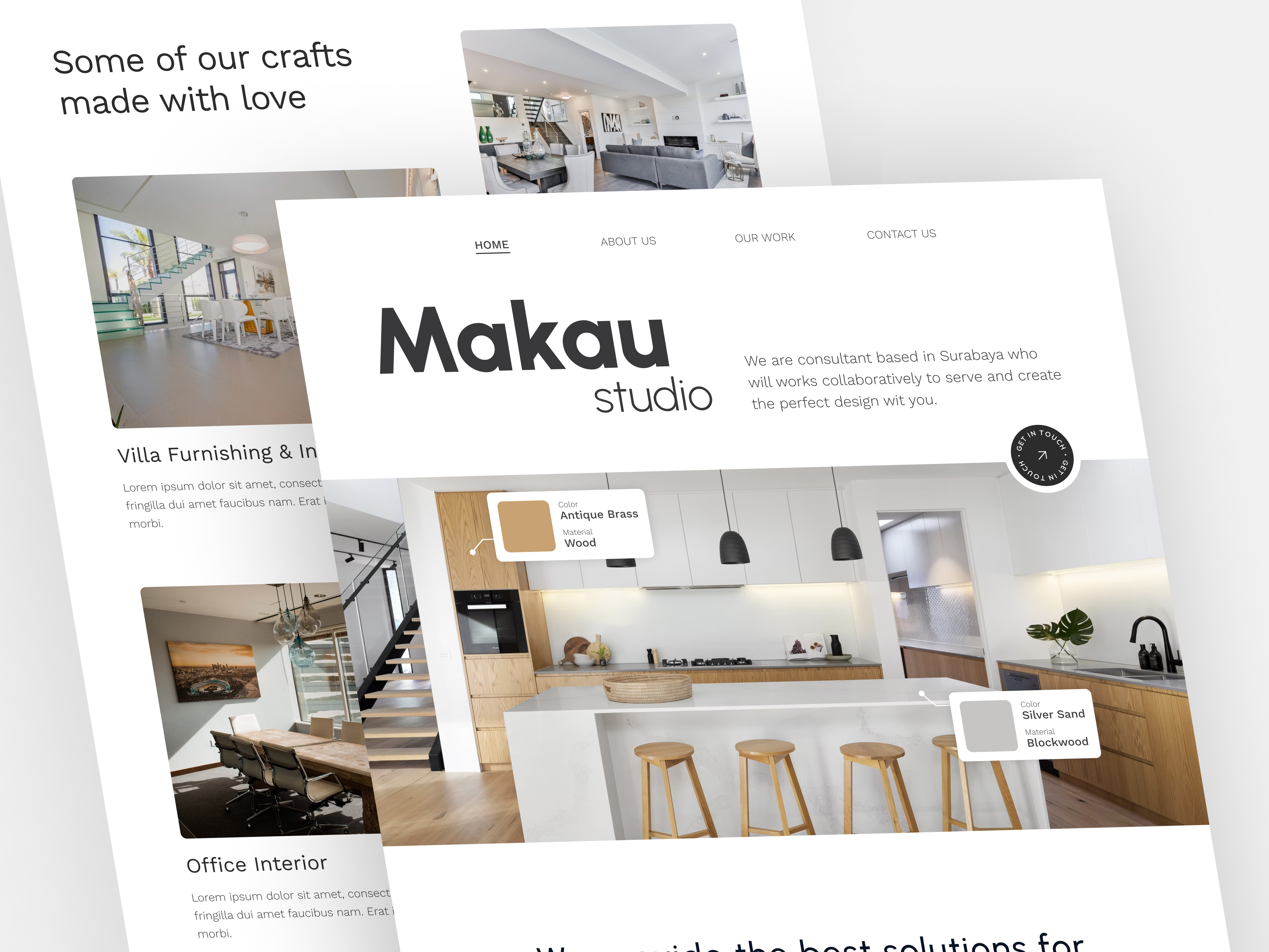 Makau Studio - Interior Design Landing Page by Dimarta J Faradiba for ...