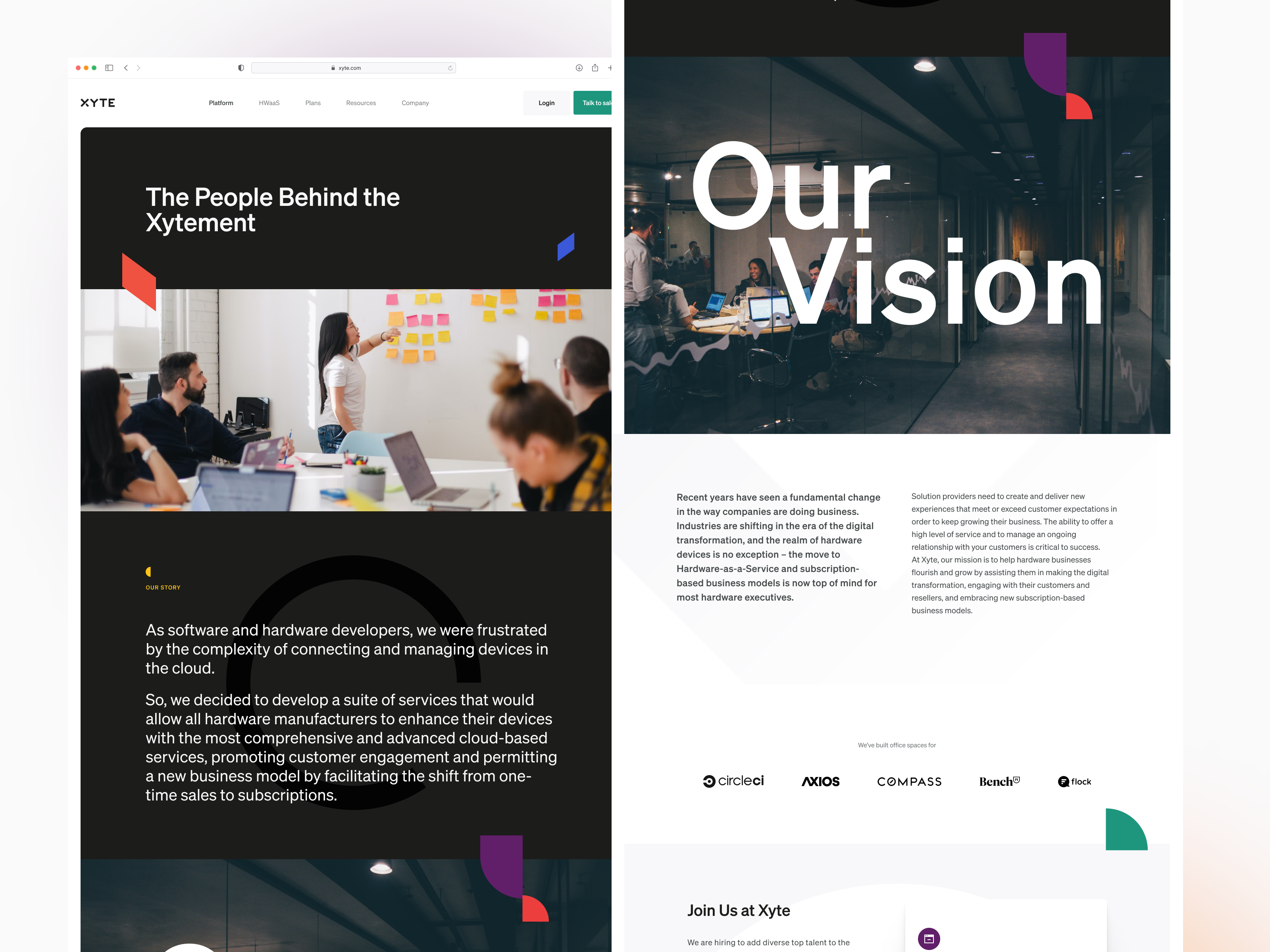 Example of Xyte - About us