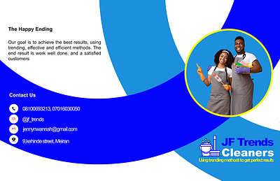 JF Cleaners brochure brochure cleaning company flier flier design graphic design photoshop