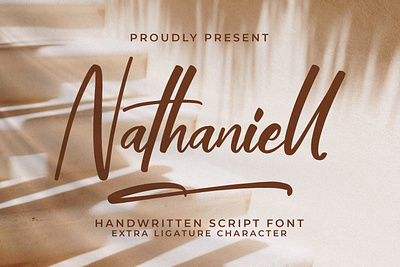 Nathaniell - Handwritten Script Font hand