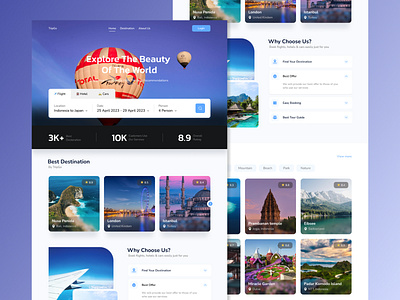 TripGo Website b design journey travel traveling ui ux vacation web design website