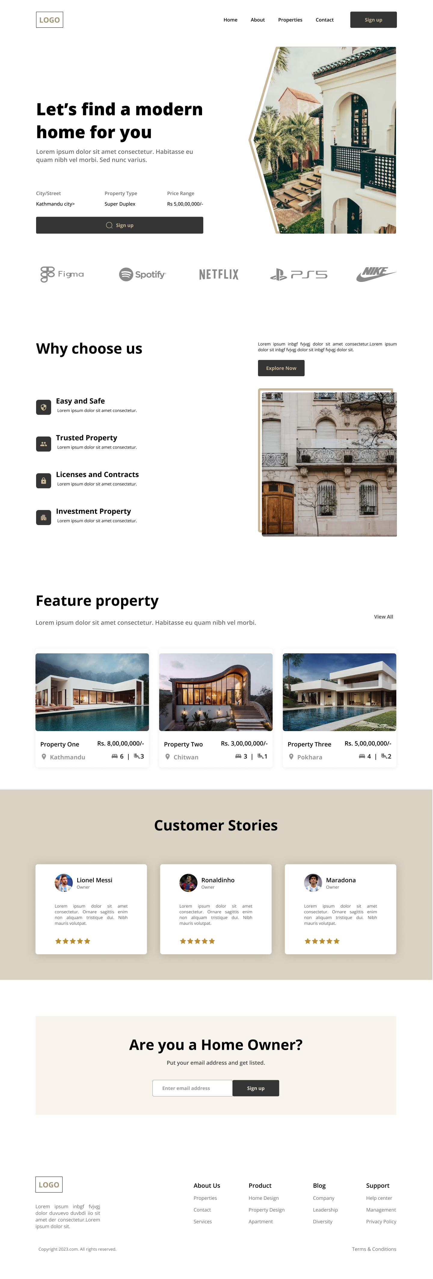 Landing Page UI Design app design illustration ui ux