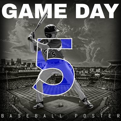 Baseball Poster Design adobe photoshop branding design designing graphic design poster design typography