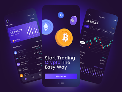 Crypto Currency Marketplace Case Study case study crypto mobile app product design ui ux