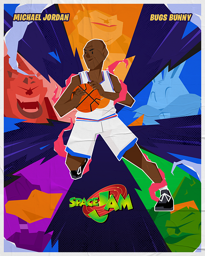 Space Jam Fan Art basketball deportes design diseño diseño gráfico fan art fan made illustration ilustración jordan michael jordan space jam sport