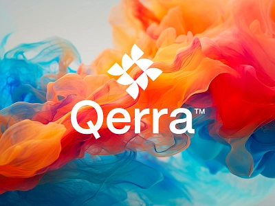 Qerra - Logo Design v5 background design brand brand identity branding creative logo design fluent it jeroen jeroen van eerden midjourney modern logo network professional q qerra specialist tech visual identity wallpaper