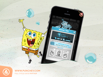 SpongeBob's Idle Adventures - UX game icon design game iconography game user experience game user interface mobile game ux mobile gme ui