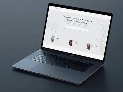 Books📚 Landing Page books branding cards design dribbble herosection landingpage mockup ui web design website