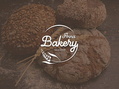 Bakery Logo anna bakery logo bakery branding bakery logo graphic design logo logo design minimal bakery logo minimal logo vintage bakery logo vintage logo wheat logo