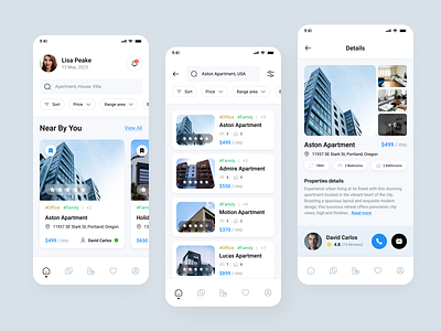 Real Estate Mobile App animation apartment app app design buy house clean design dribbble home home agent house interface mobile netulr real estate real estate agency real estate ui rent house ui ux