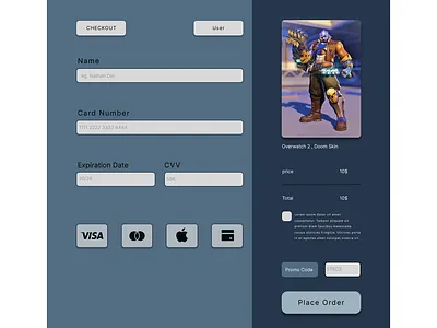 Daily UI - 002 Credit Card dailyui
