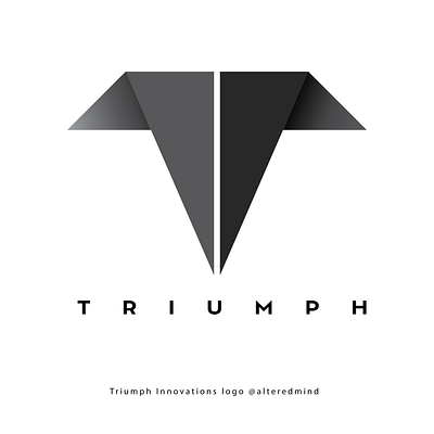 TRIUMPH Innovations logo @alteredmind.co branding graphic design logo