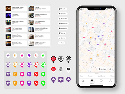 Urbs Travel Mobile App Design - Map Section animation design mobile screen principle product design prototype travel app ui ui design uiux userexperience