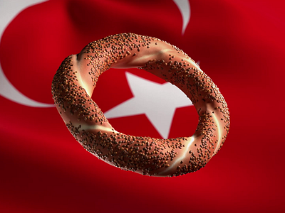 Turkish Simit 3d blender cycles loop motion graphics