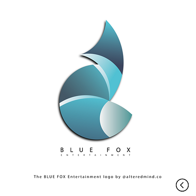 BLUE FOX Entertainment logo @alteredmind.co art branding graphic design logo