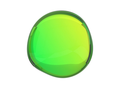 Green bubble. Loop 3d abstract animation art background blender bubble clean color design green loop minimalist motion graphics render shape simple video visual