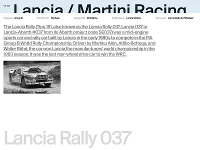 Group B art direction layout typography web