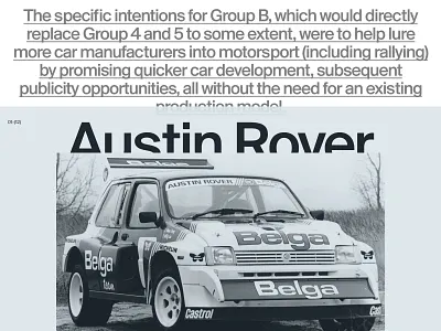 Group B art direction layout typography web