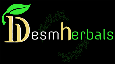 Desmherbals logo branding design illustration logo vector