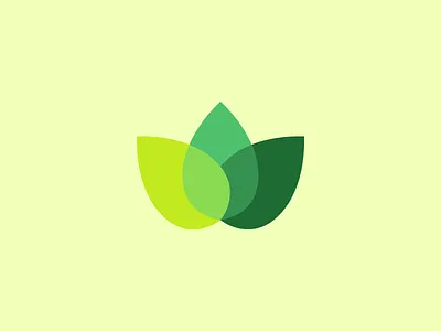 leaves branding clever twist creative crown eco fill geometric geometric overlays graphic design green harmony identity design illustration logo logo design logotype minimalism nature three leaves transparent