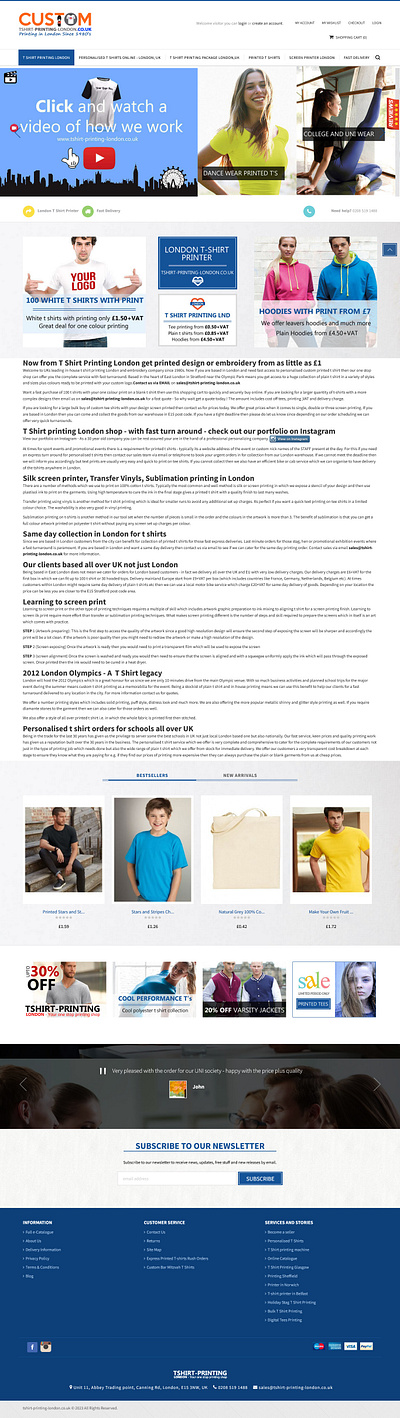 PHP E-Commerce Website for Personalised Custom Printed T-shirt bootstrap branding customized cart customized clothing design ecommerce development javascript javascript libraries landing page mailchimp paypal php social media integration ui user account web design website development wishlist