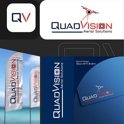 Quad Vision | Modern Logo Design autimotive logo branding creative logo custom logo design genzlogo illustration logo modern modern logo