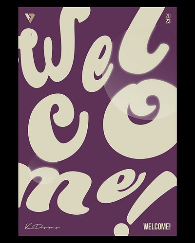 001_Welcome! branding design graphic design typography vector