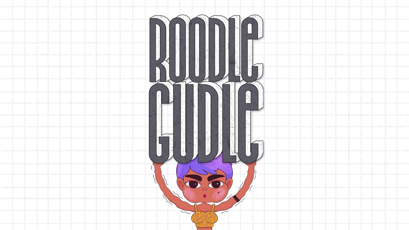 RoodleGudle Intro 2d 2d animation animation cartoon character art concept concept art digital painting frame by frame gif animation illustration motion graphics sisters