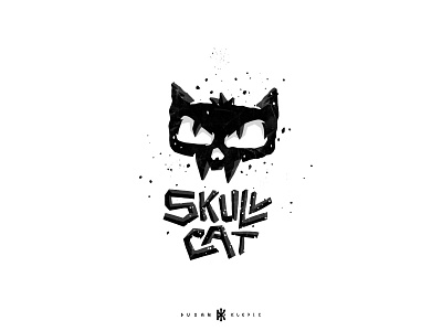 Skull Cat Games branding cat dusan klepic fantasy games gaming logo skull studio