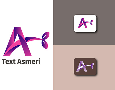 Concept : Text Logo Asmeri concept : text logo asmeri logo design market ples ui