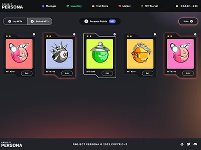 Persona Manager branding illustration logotype ui vector