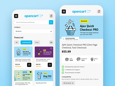 Design concept Opencart App android android app app app design ecommerse interface ios ios app opencart opencart app opencart modules ui ux